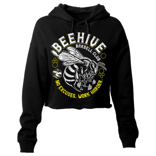 NO EXCUSES. WORK HARDER. - WOMEN'S CROP HOODIE - $YEF4RT$ NO EXCUSES. WORK HARDER. - WOMEN'S CROP HOODIE - $YEF4RT$ Thumbnail