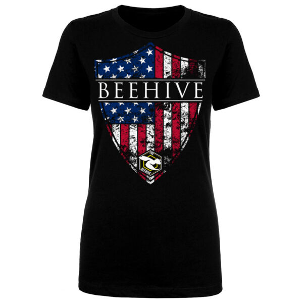 *LIMIITED TIME ONLY* SHIELD FLAG RWB - WOMEN'S FITTED T-SHIRT - $P2E3RK$ *LIMIITED TIME ONLY* SHIELD FLAG RWB - WOMEN'S FITTED T-SHIRT - $P2E3RK$ Thumbnail